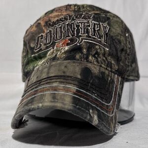 Mossy Oak Country Hat Men/Women Adjustable Strapback Distressed